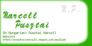marcell pusztai business card